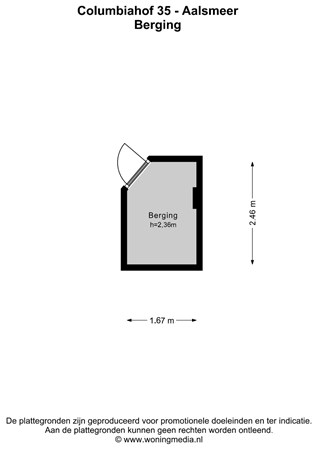 Floorplan - Columbiahof 35, 1431 PA Aalsmeer